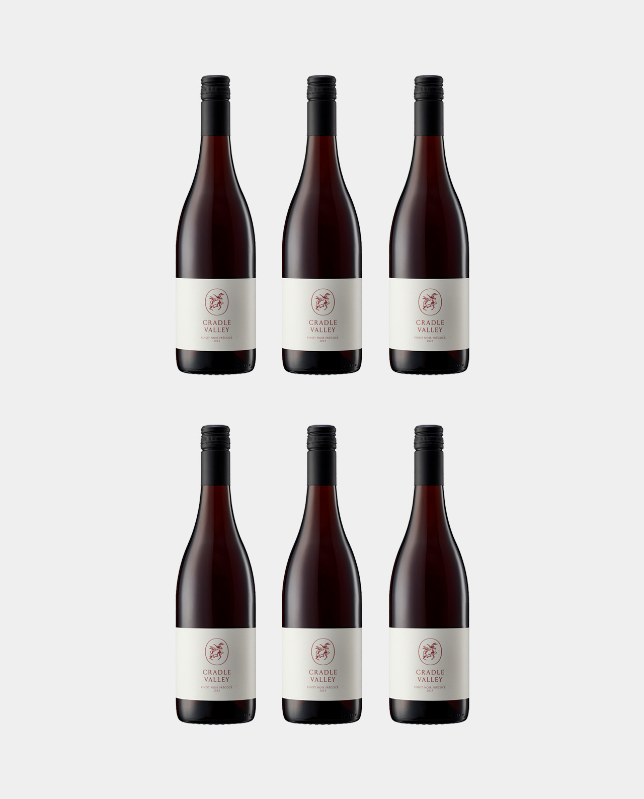 Cradle Valley Pinot Noir Précoce 2023 6-Case_1280x1588